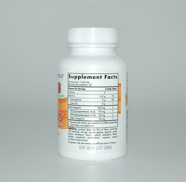 Nordic Naturals, омега для дітей, зі смаком натуральних фруктів, 340 мг, 30 капсул NOR-01817 фото