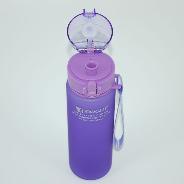 Спортивна пляшка POWCAN 560 мл Фіолетовий (LHB-11907) LHB-11907 фото