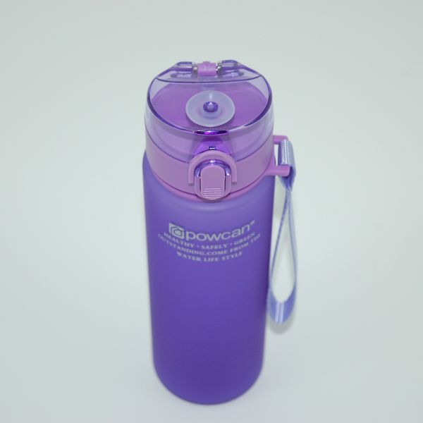 Спортивна пляшка POWCAN 560 мл Фіолетовий (LHB-11907) LHB-11907 фото