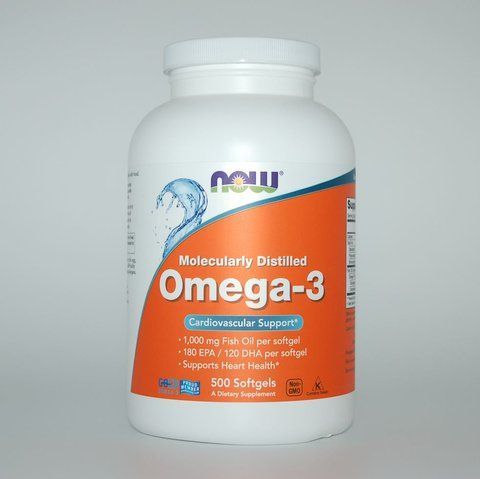 NOW Foods, Риб&rsquo;ячий жир з Омега-3 (Fish Oil Omega-3) 1000 мг, 500 капсул NOW-01653 фото