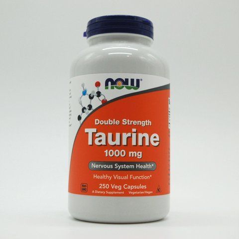 NOW Foods, Таурин (Taurine) 1000 мг, 250 рослинних капсул NOW-00143 фото