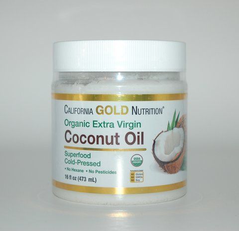 Органічна кокосова олія першого холодного віджиму, California Gold Nutrition, 473 мл CGN-01190 фото