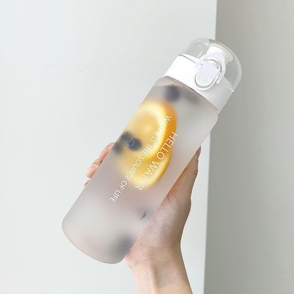 Спортивна пляшка для води 780 мл з поїлкою/захистом від відкриття Hello Water &ndash; біла LHB-81301 фото