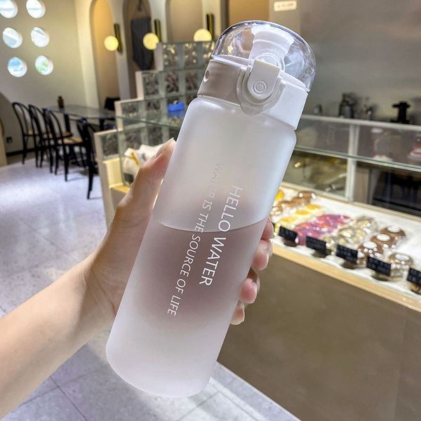 Спортивна пляшка для води 780 мл з поїлкою/захистом від відкриття Hello Water &ndash; біла LHB-81301 фото